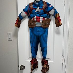 Toddler Halloween costume, captain America